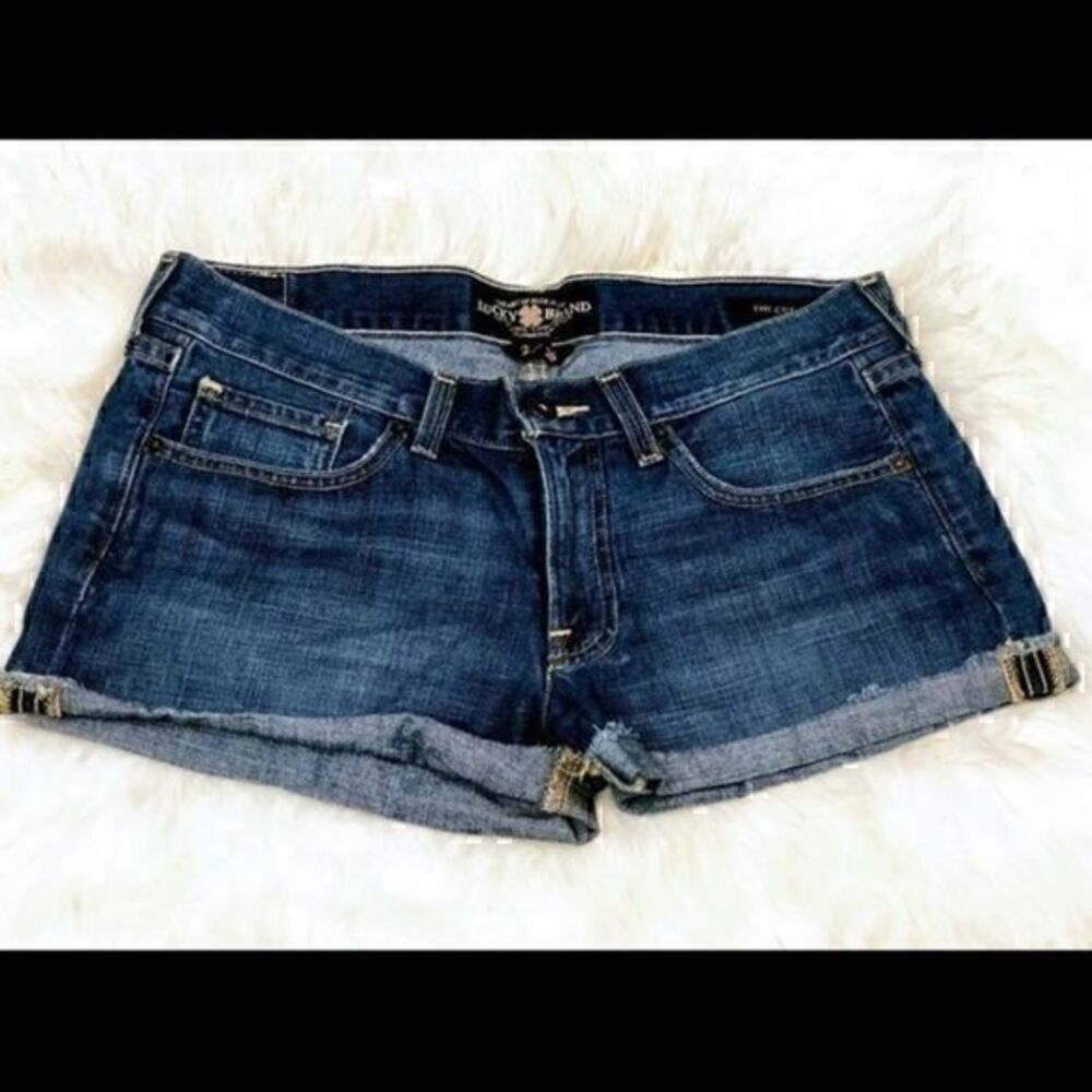 Dark Blue Lucky Brand Jean Booty Shorts size s2/26